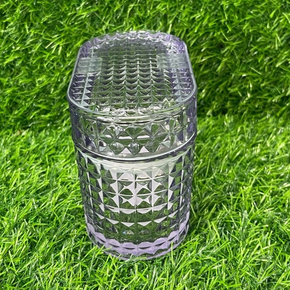 NEW Target Bullseye Playground Purple Glass Trinket Box - Picture 3 of 6